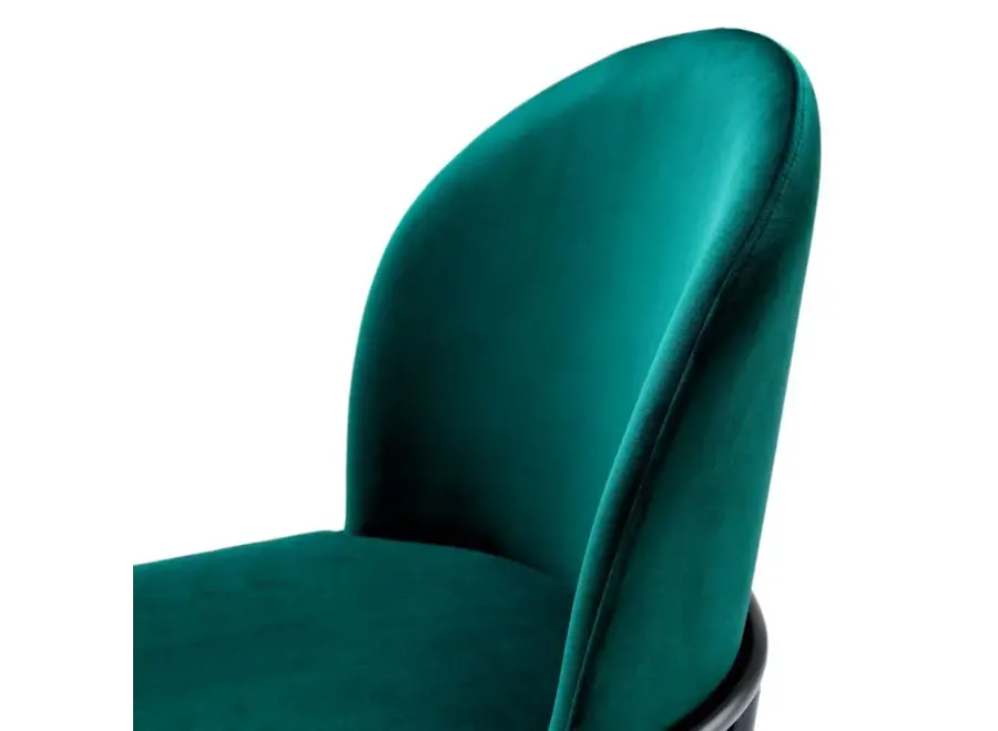 Chaise de salle à manger 'Willis' set van 2 - Savona dark green velvet