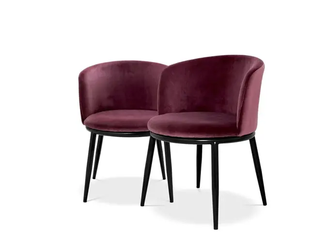 Chaise de salle à manger Filmore lot de 2 - Cameron purple