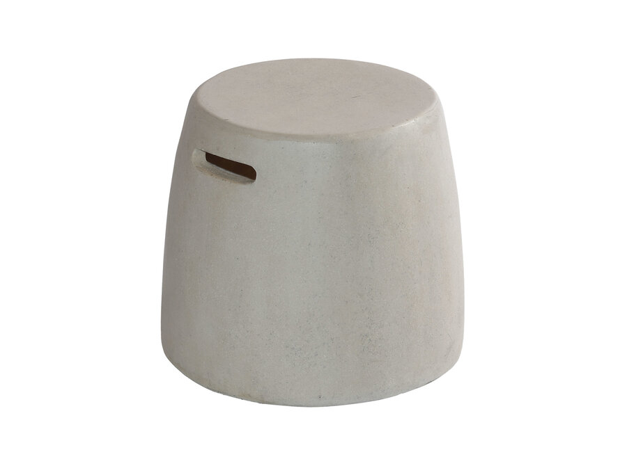 Table d'appoint/tabouret 'Nick' - Cemento White - OL