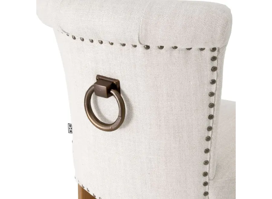 Dining chair 'Key Largo' - Off-white linen