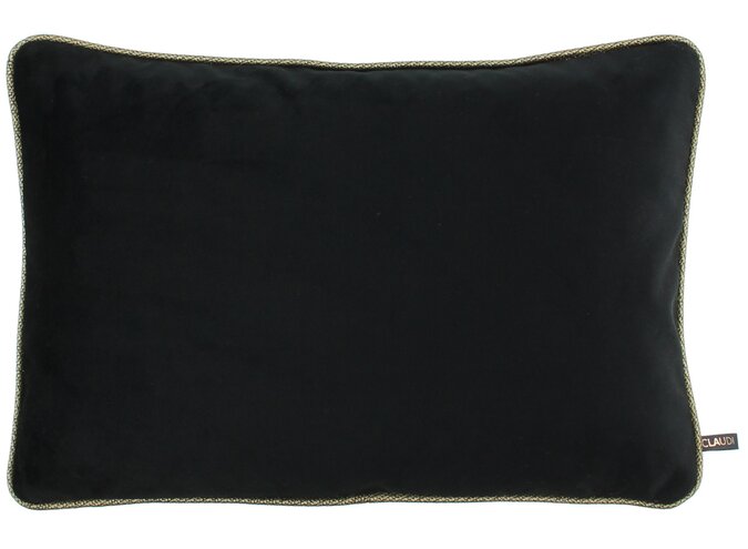 Coussin Astrid Black + Piping Diamo Gold - Limited