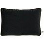 Decorative cushion Astrid Black + Piping Diamo Gold - Limited