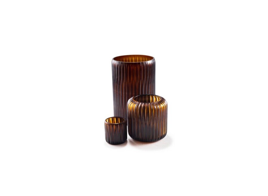 Tea light 'Gomed M' - Brown