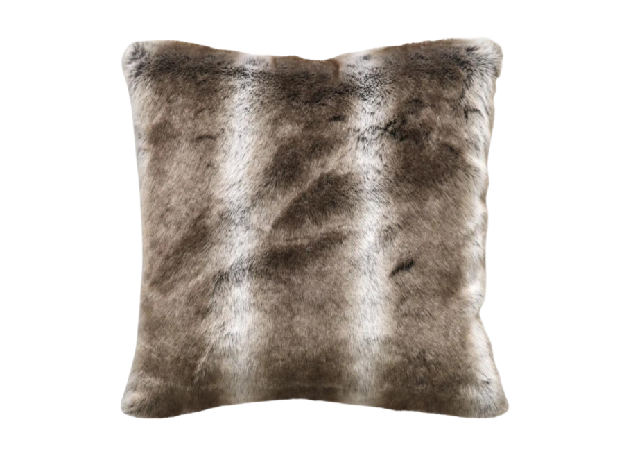 Fur Cushion - Striped Elk
