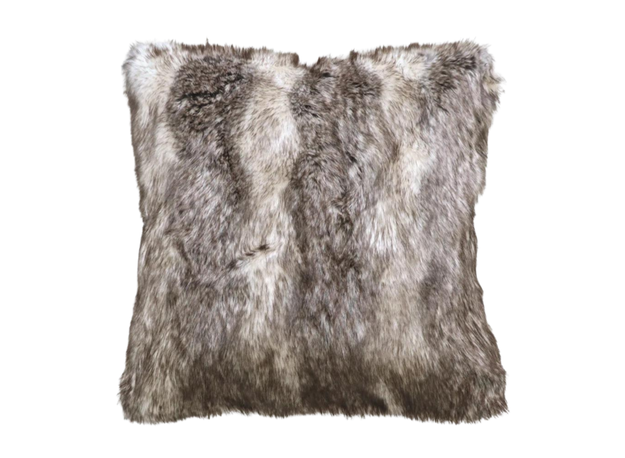 Fur cushion - Mountain Wolf