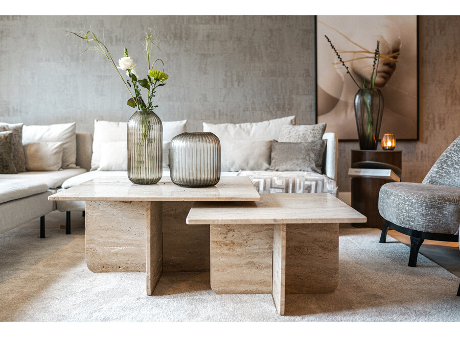 Coffee table 'Marca' - Travertine