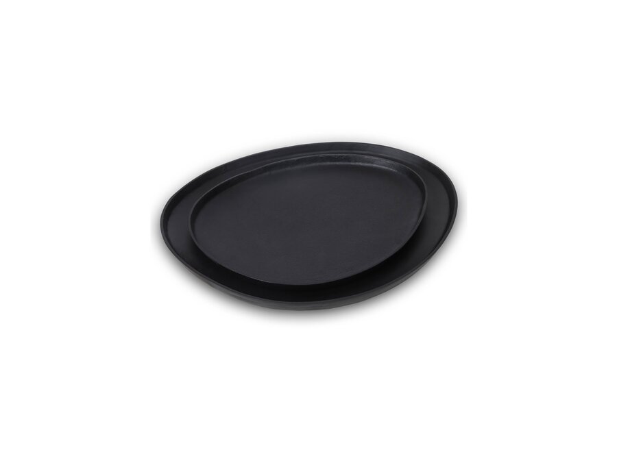 Organic tray 'Boras' - Matt Black