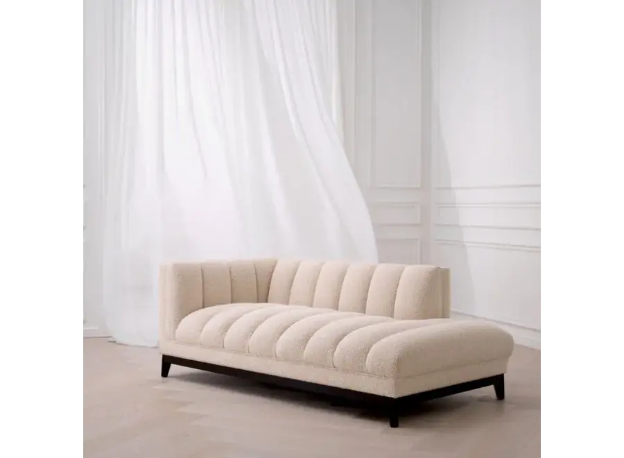 Lounge Sofa 'Ditmar' - Left- Bouclé Cream