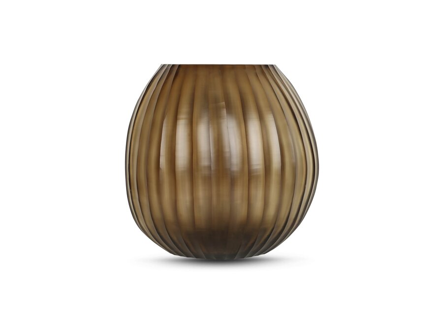 Vase 'Euclase' M - brown