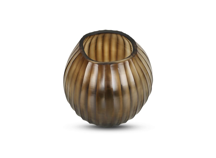 Vase 'Euclase' M - brown