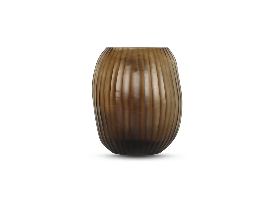 Vase 'Euclase' L - brown