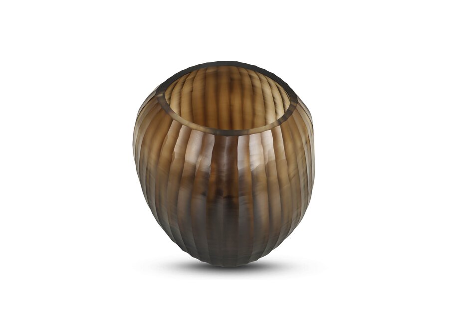 Vase 'Euclase' L - brown