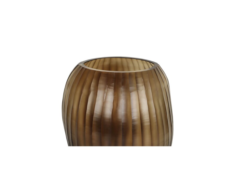 Vase 'Euclase' L - brown