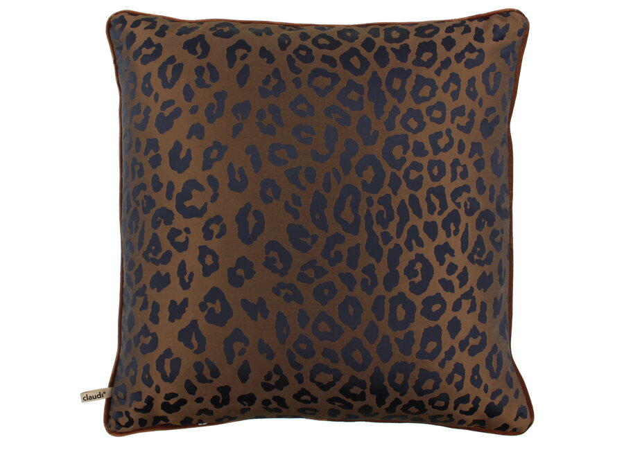 Cushion Delilah Indigo/Copper + Piping Copper – Temperley X ROMO Collection