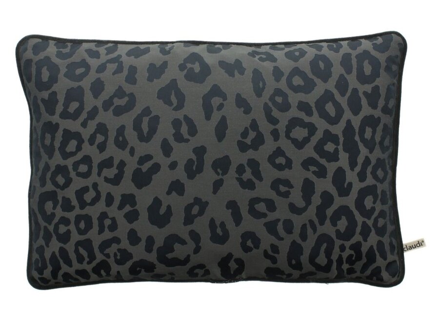 Coussin Saskia Anthracite + Piping Anthracite – Temperley X ROMO Collection