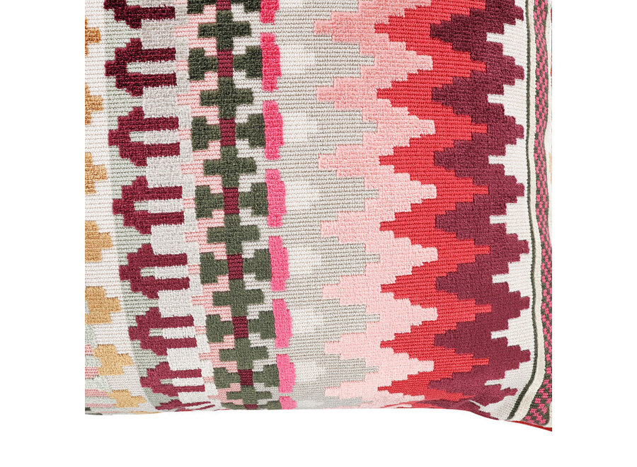 Coussin Talulah Hot Pink + Piping Pink – Temperley X ROMO Collection