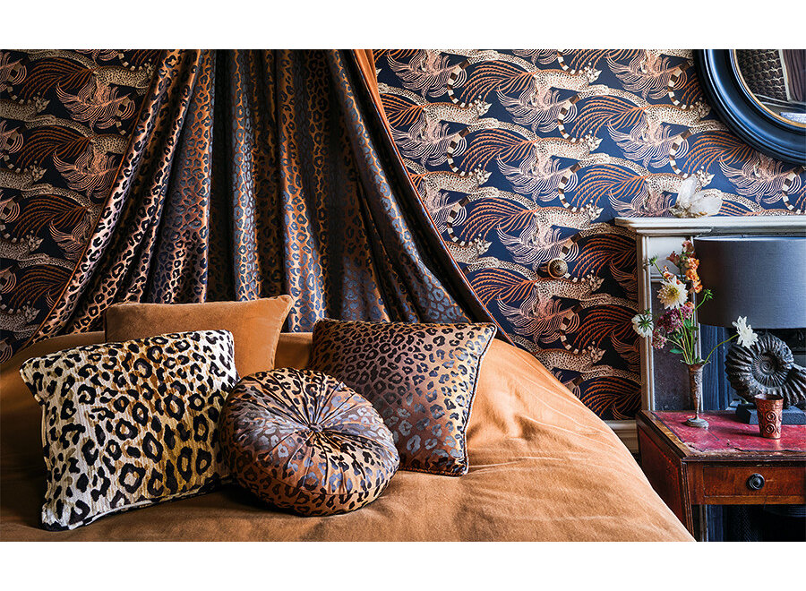 Cushion Mimi Camel + Piping Camel – Temperley X ROMO Collection