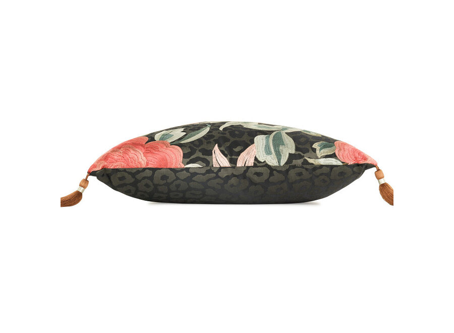Coussin Lavinia Rose/Anthracite + Tassels Copper – Temperley X ROMO Collection