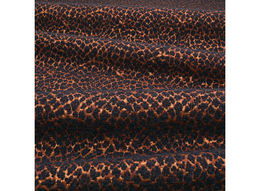 Cushion Lulu Copper/Indigo + Fringe Indigo – Temperley X ROMO Collection