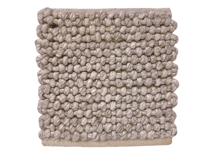 Sample 38x38 cm Carpet: 'Xenia' - Light Greige