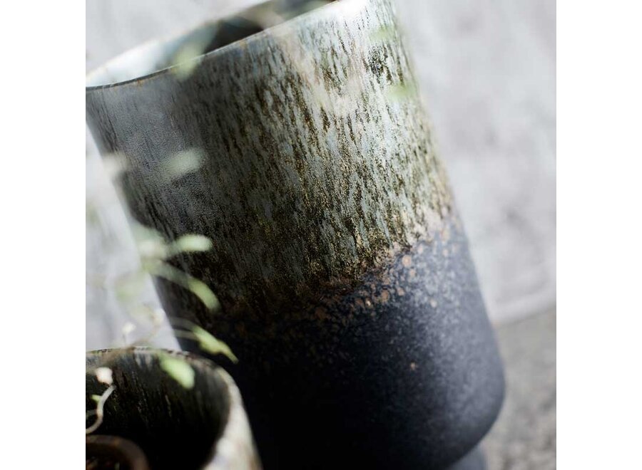 Vase 'Lago' M - Forest Green