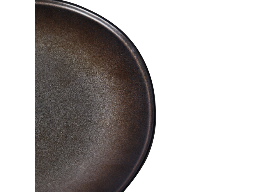 Breakfast plate 'Ceto' Mocha - Set of 2