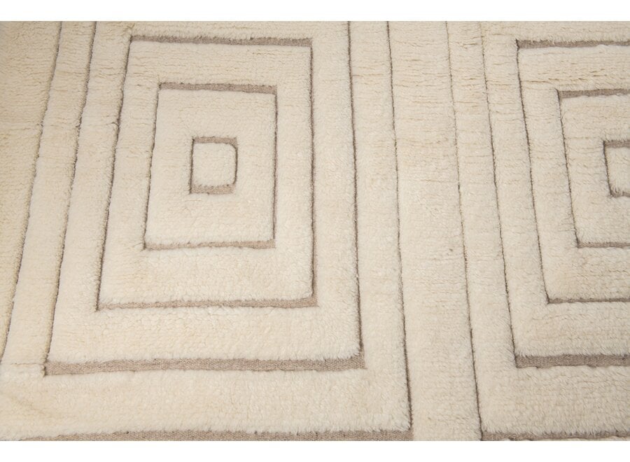 Vloerkleed 'Askanian' Squares - Ivory