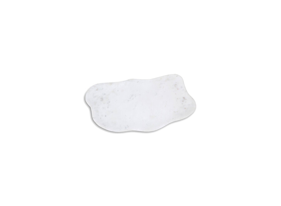 Organic tray 'White Marble'