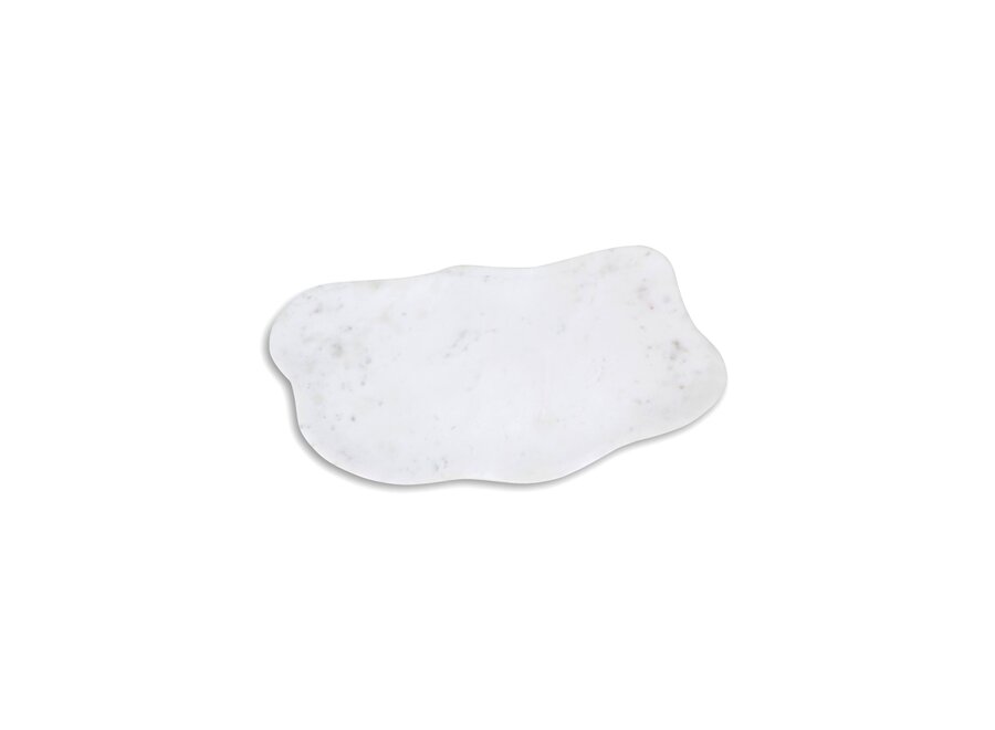 Organic tray 'White Marble'