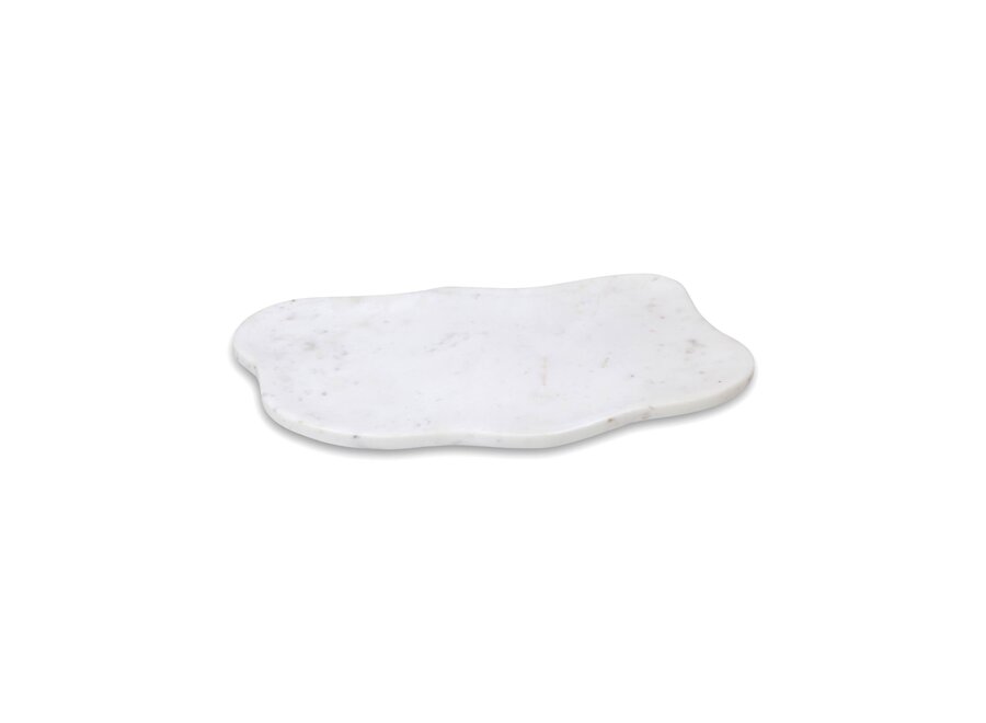 Organic tray 'White Marble'