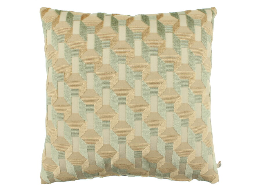 Decorative cushion Cubissa EXCLUSIVE Mint/Gold