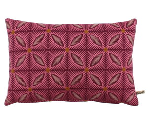 Kussen roze, oranje met print | Kleurrijk & luxe | Merk: Raaf