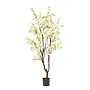 Arbre artificiel Fleur de cerisier Blanc 210cm