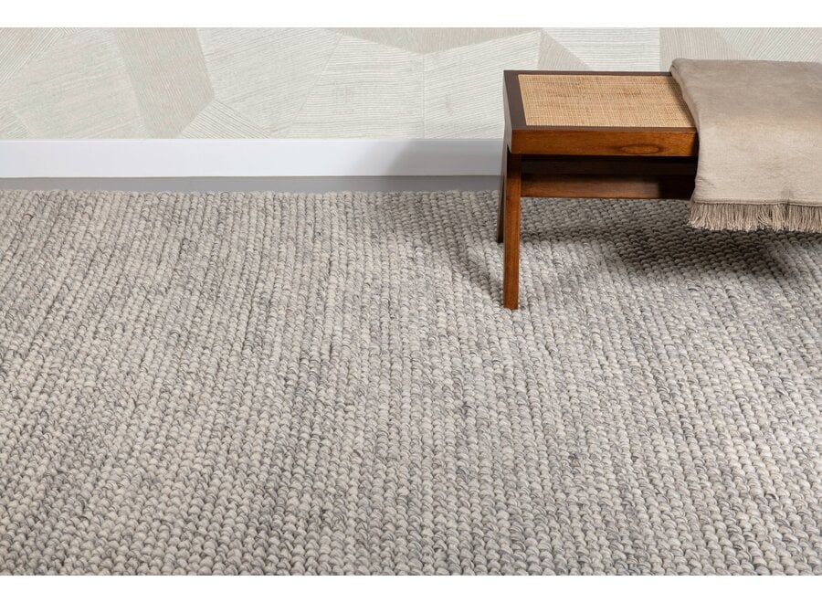 Sample 38x38 cm Carpet: 'Xenia' - Ash Grey