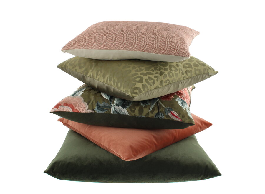 Decorative cushion Sassa Olive