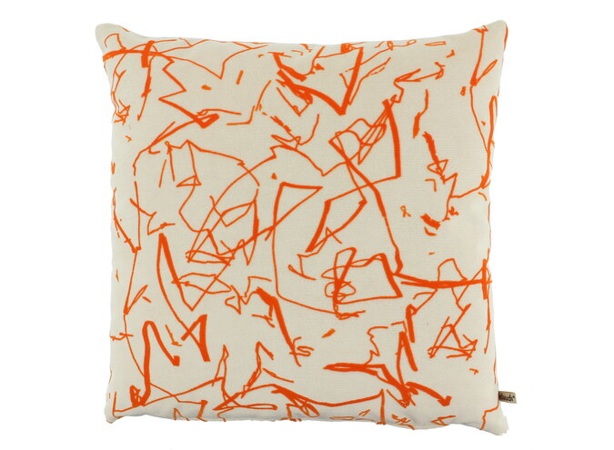 Cushion Scribby EXCLUSIVE Orange/White