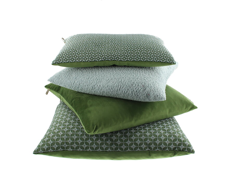 Decorative cushion Bibi Italian Velvet Dark Green