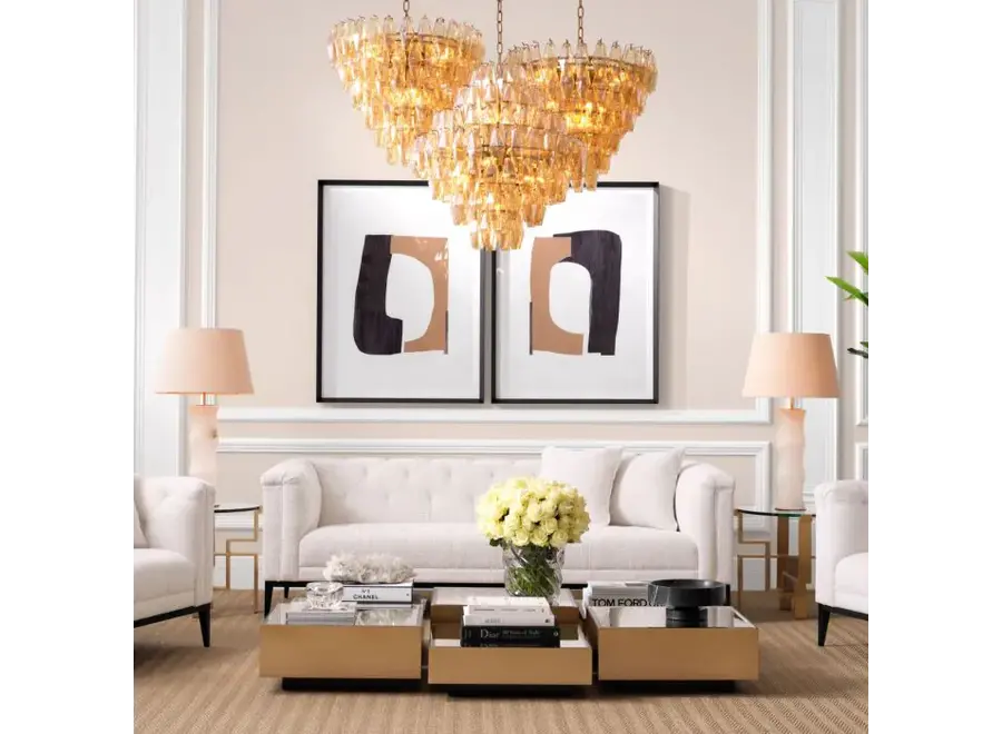 Chandelier 'Benini' - L - Amber