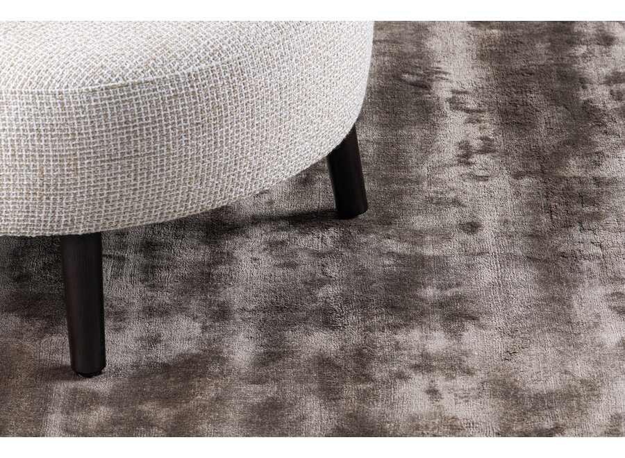 Tapis rond 'Walker' Taupe