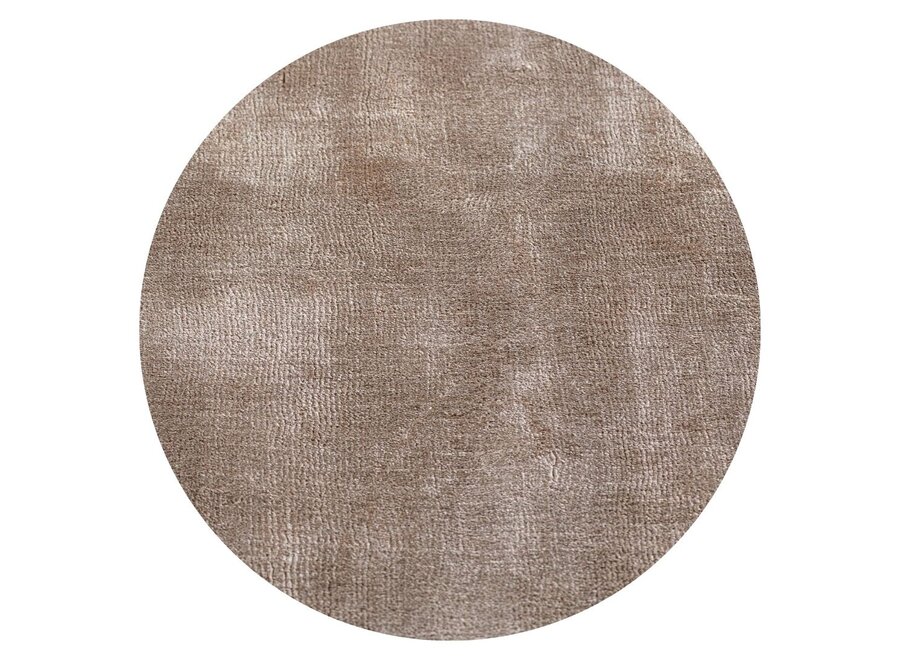 Round rug 'Walker' Mocca