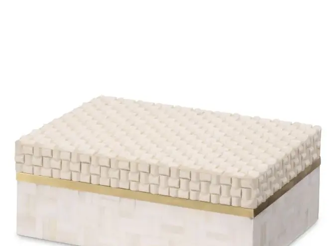 Luxury storage box Seaside - S - Cream