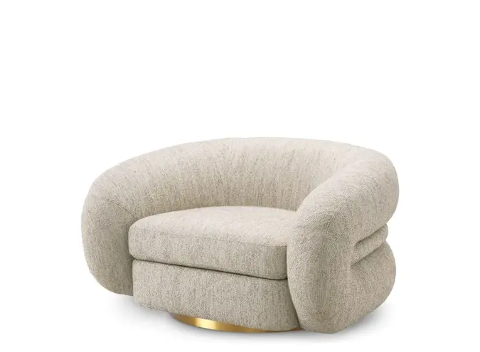 Swivel armchair Cosenza