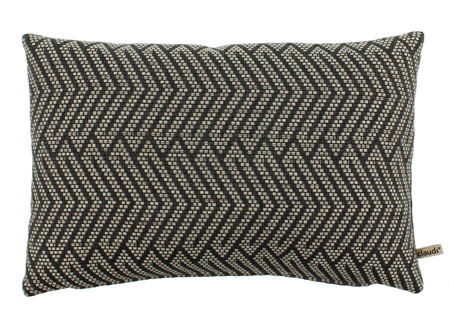 Outdoor cushion Fabola Black/Sand