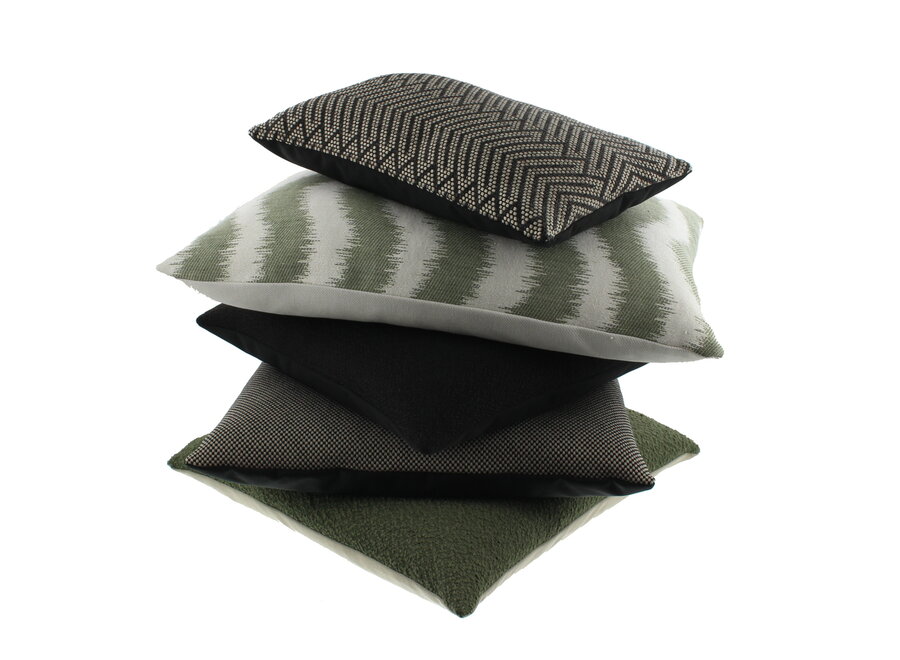Outdoor cushion Fabola Black/Sand
