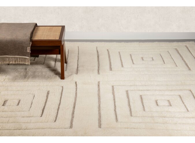 Tapis 'Askanian' Squares - Ivory