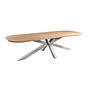 Dining table 'Noas' - Salix Alu/Teak
