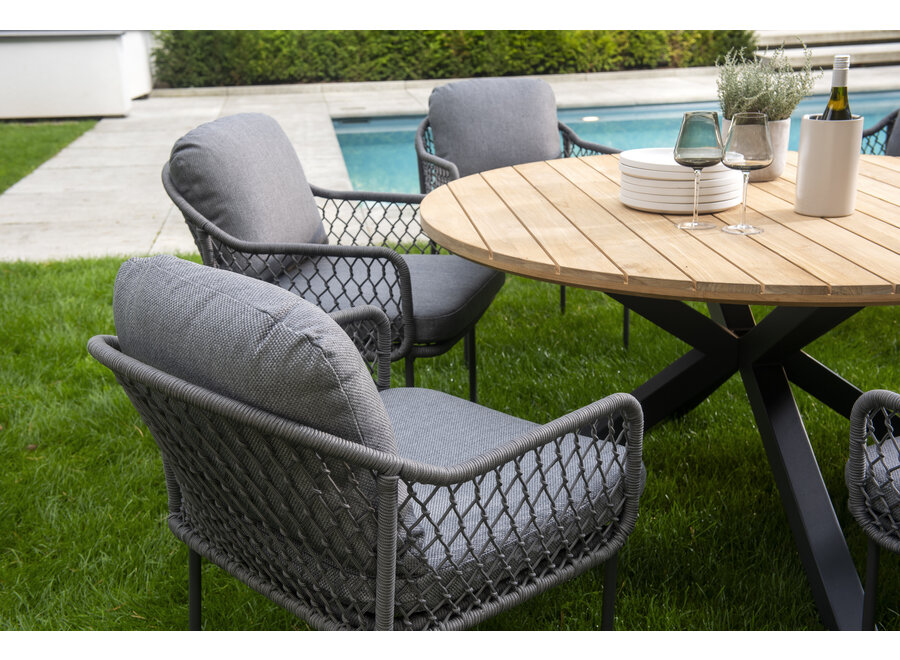 Chaise de jardin 'Rocha' - Dark Grey