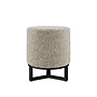 Round pouf 'Flynn' - Richie Taupe