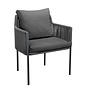 Garden chair 'Umi' - Alu Black/Grey