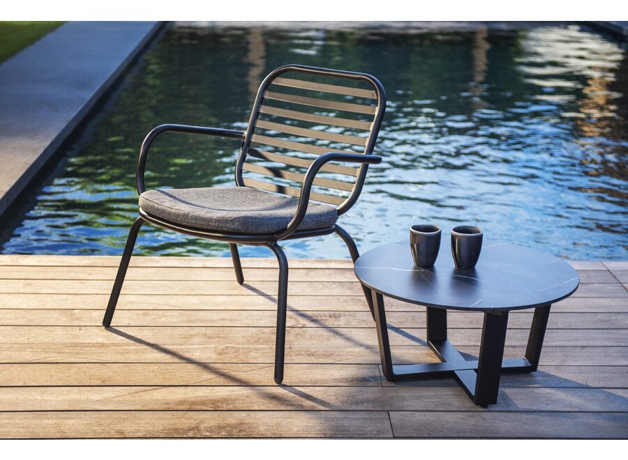 Fauteuil de jardin 'Tomo' - Alu Black